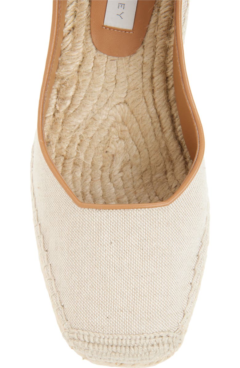 Stella McCartney Gaia Espadrille Wedge Slingback Pump, Alternate, color, Ecru