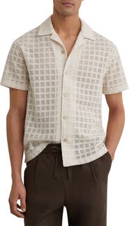 Reiss Belardo Cotton Blend Camp Shirt