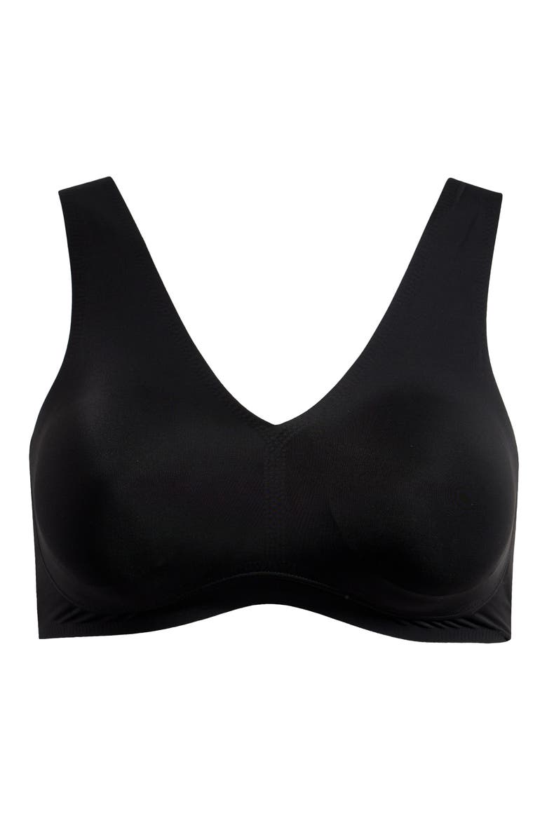 Body Lift V-Neck Bralette, Alternate, color, BLACK