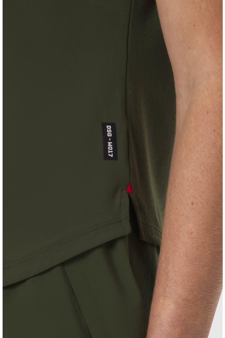 Laser Vent Established Tee, Alternate, color, Olive