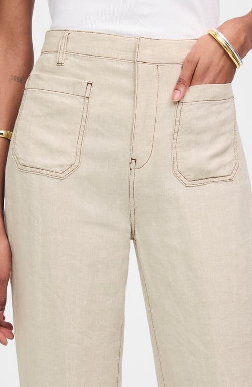 Madewell Patch Pocket Linen Flare Pants