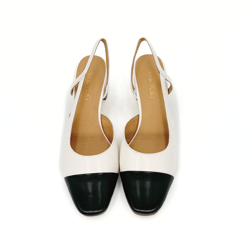 Amie Rafa Paris Slingback Heels In Brown