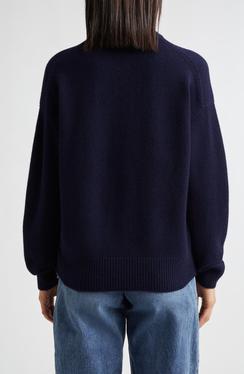 JW Anderson V-Neck Cashmere Sweater, Alternate, color, Navy