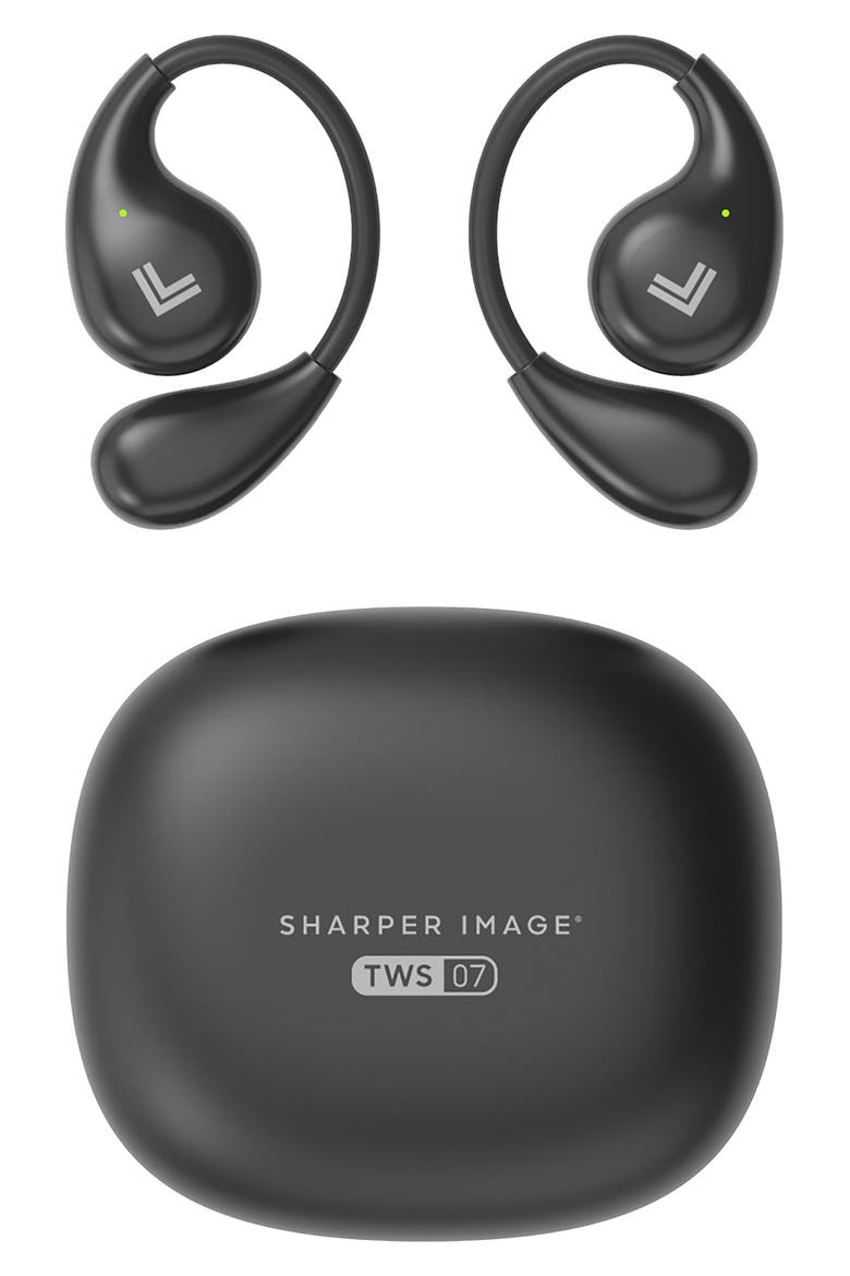 Wing Tone Open Ear Wraparound True Wireless Earbuds, Main, color, BLACK