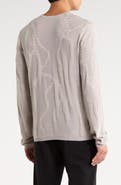 John Varvatos Addison Broken Twist Cable Sweater
