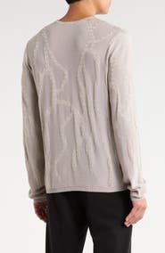 John Varvatos Addison Broken Twist Cable Sweater