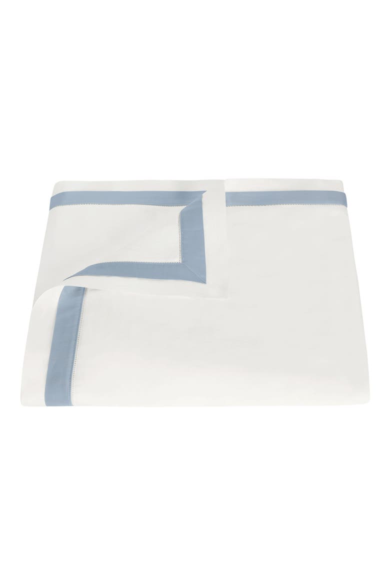 Ambrose Duvet Cover, Main, color, BONE/ HAZY BLUE