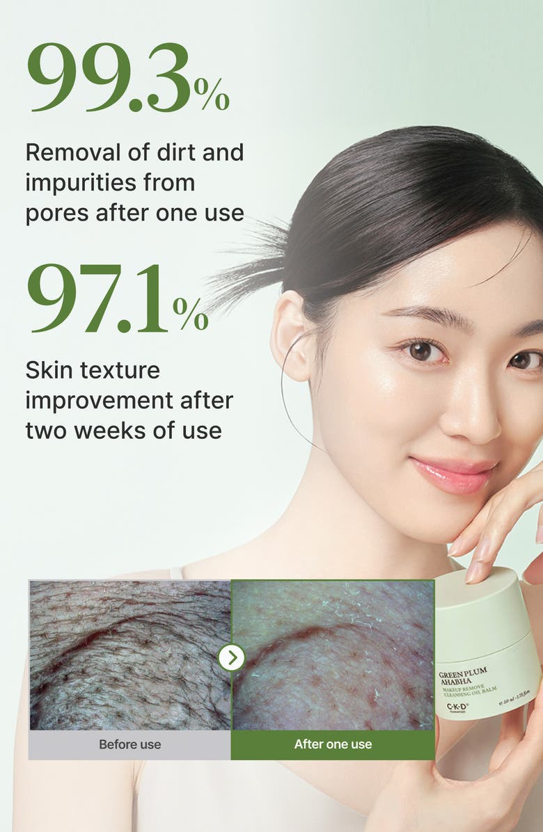 CKD Green Plum AHA/BHA Makeup Removing Cleansing Oil, Alternate, color, 