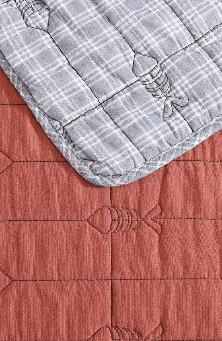Eddie Bauer Troutdale Cotton Quilt 3-Piece Set, Alternate, color, Ginger Orange