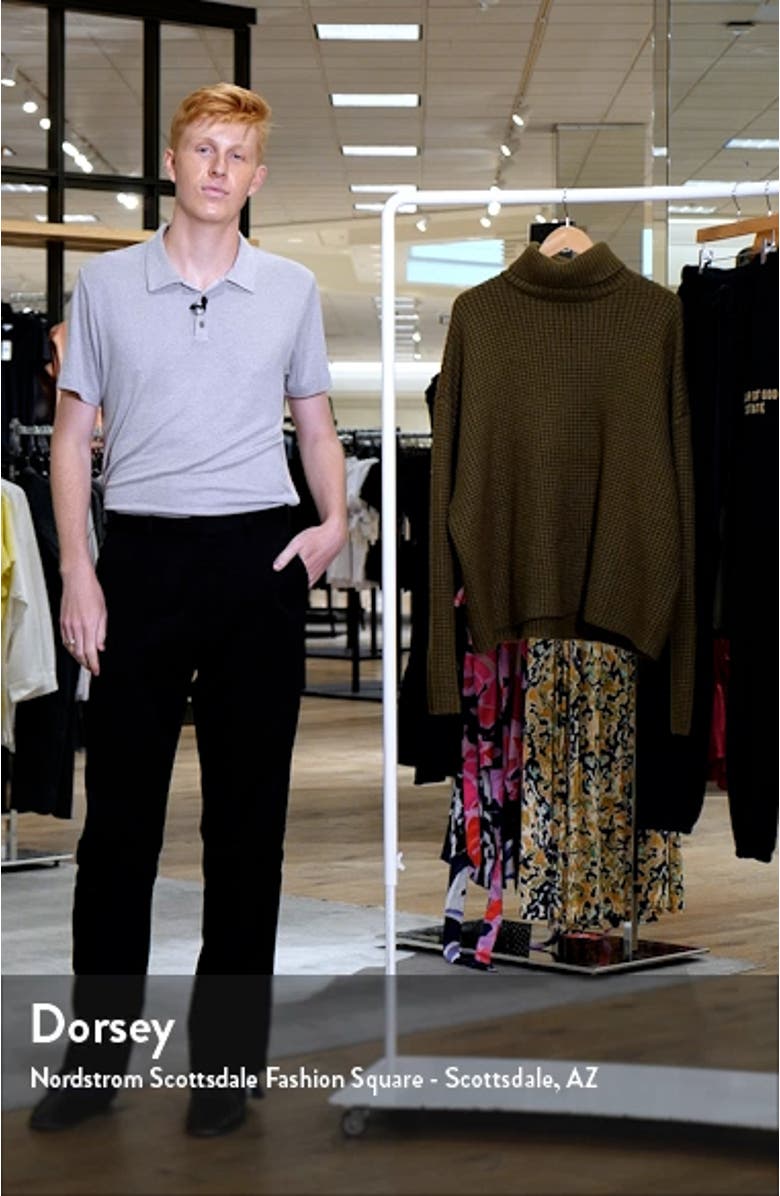 Gender Inclusive Heavy Waffle Knit Turtleneck Sweater, sales video thumbnail