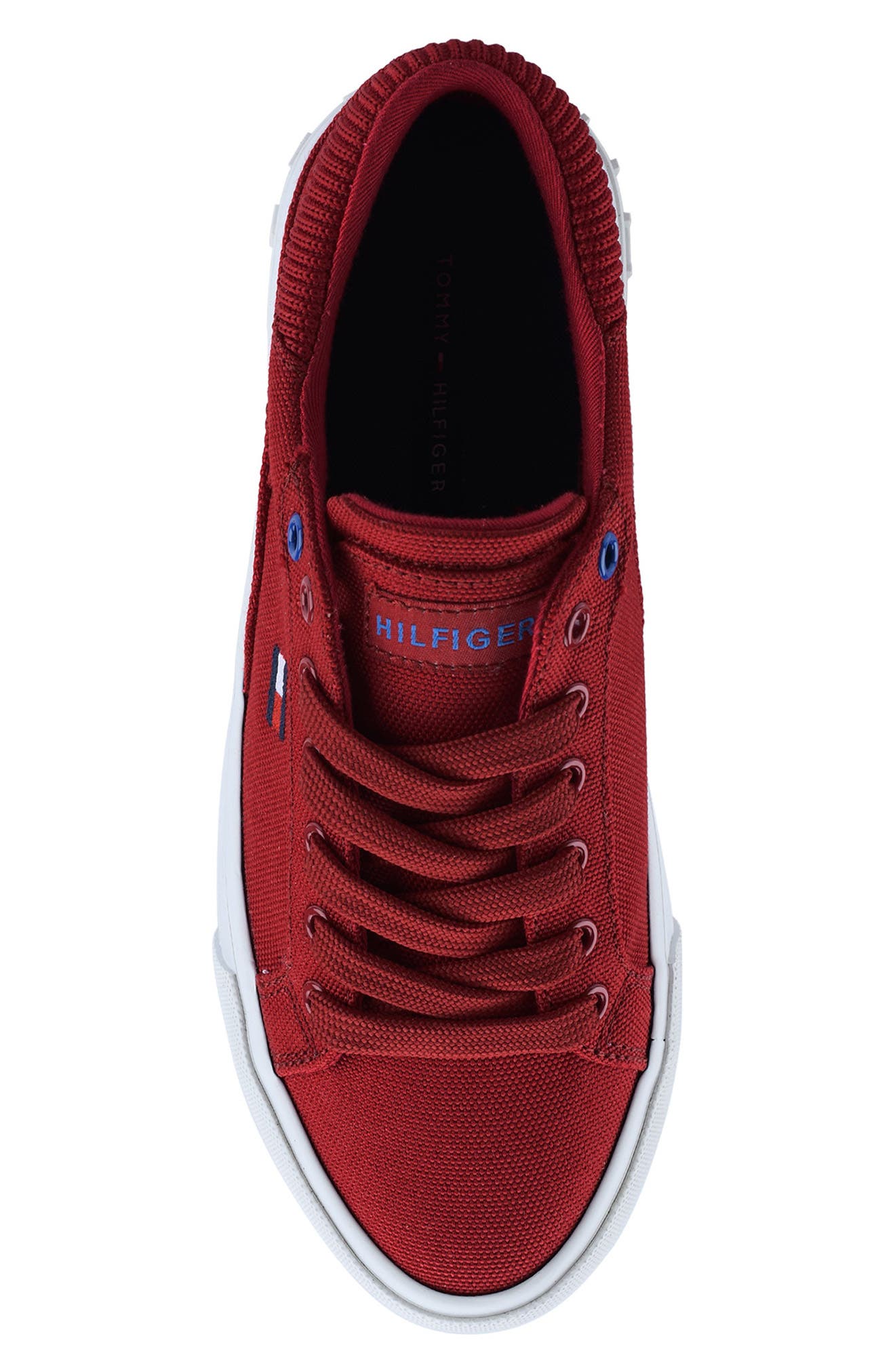 Finice Lace-up Sneaker, Alternate, color, MEDIUM RED 610
