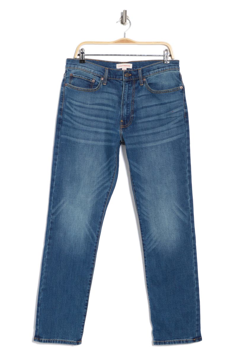 Lucky Brand 121 Slim Straight Jeans, Main, color, Nettle Bank