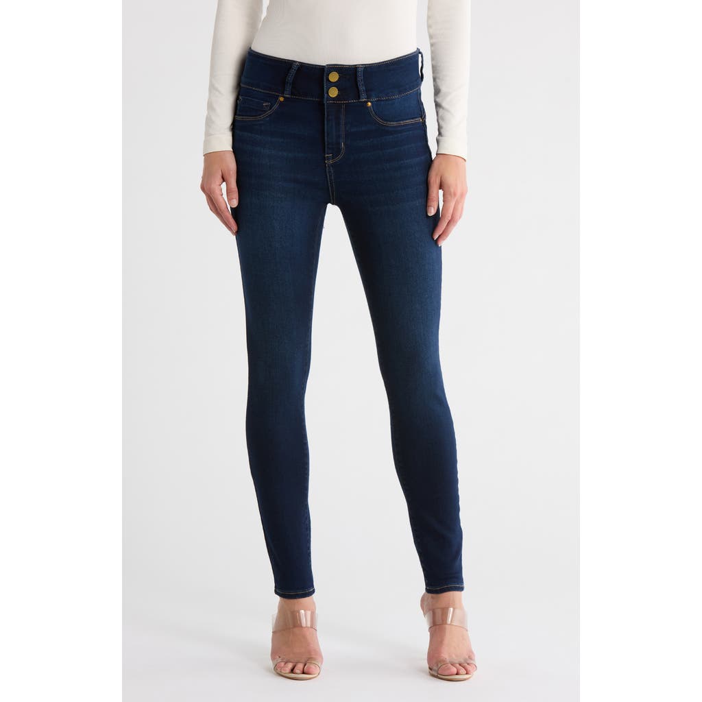 Seven7 High Waist Curvy Legging Jeans In Blue