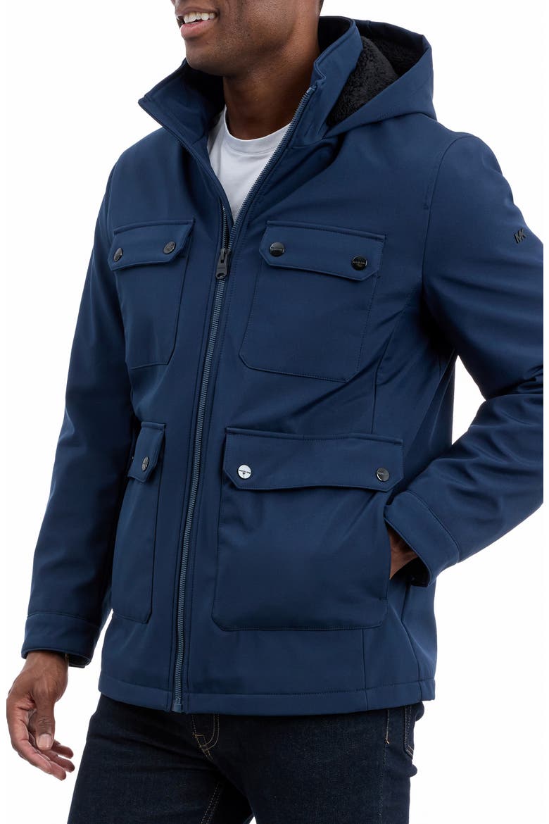 Moblown Hooded Coat, Main, color, MIDNIGHT