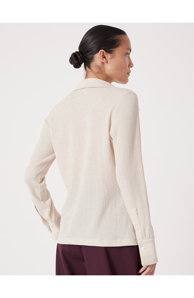 Hush Textured Slim Shirt, Alternate, color, Almond