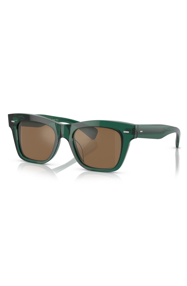 Oliver Peoples Ms. Oliver 51mm Square Sunglasses, Alternate, color, Teal