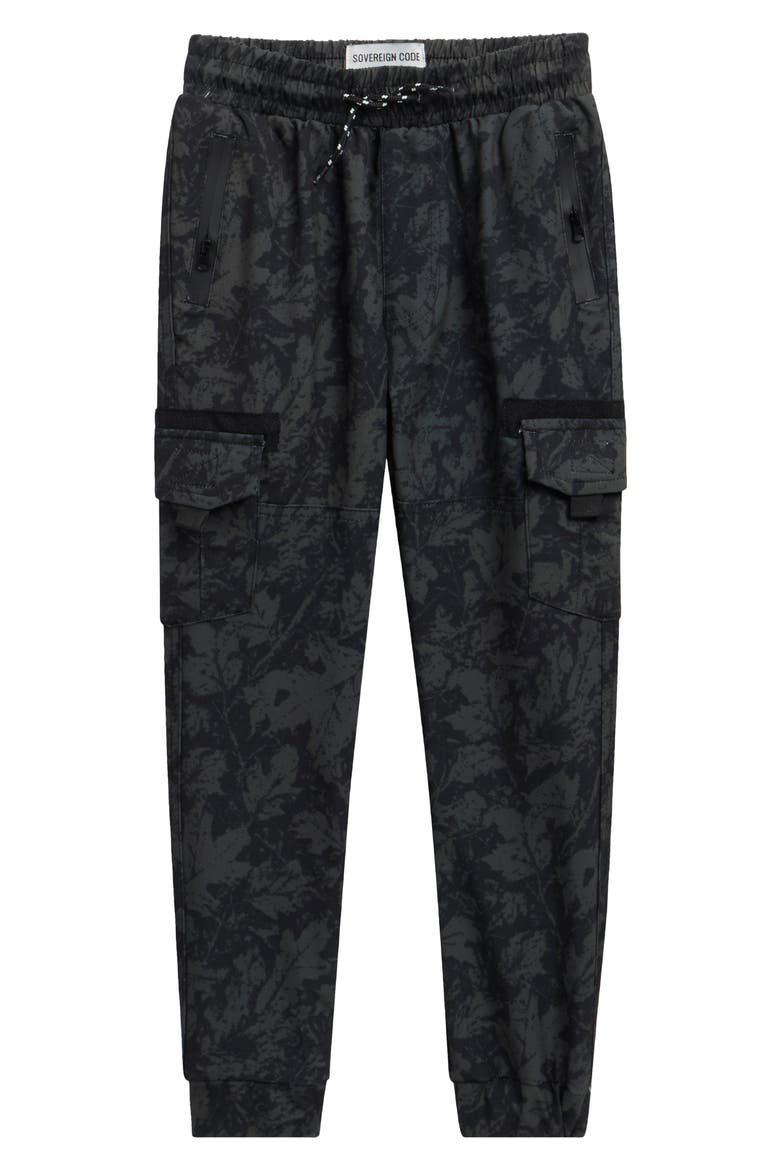 Kids' Eternal Camo Joggers, Main, color, BLACK/ BIT CAMO