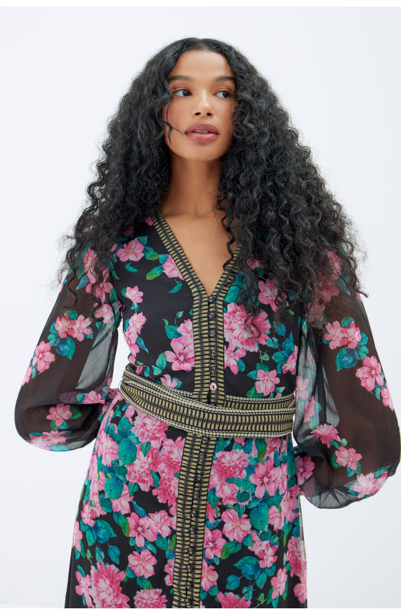 RAISHMA Athena Black Dress, Main, color, Black