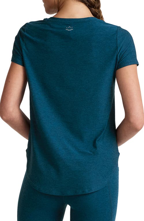 Beyond Yoga On The Down Low T-shirt In Blue
