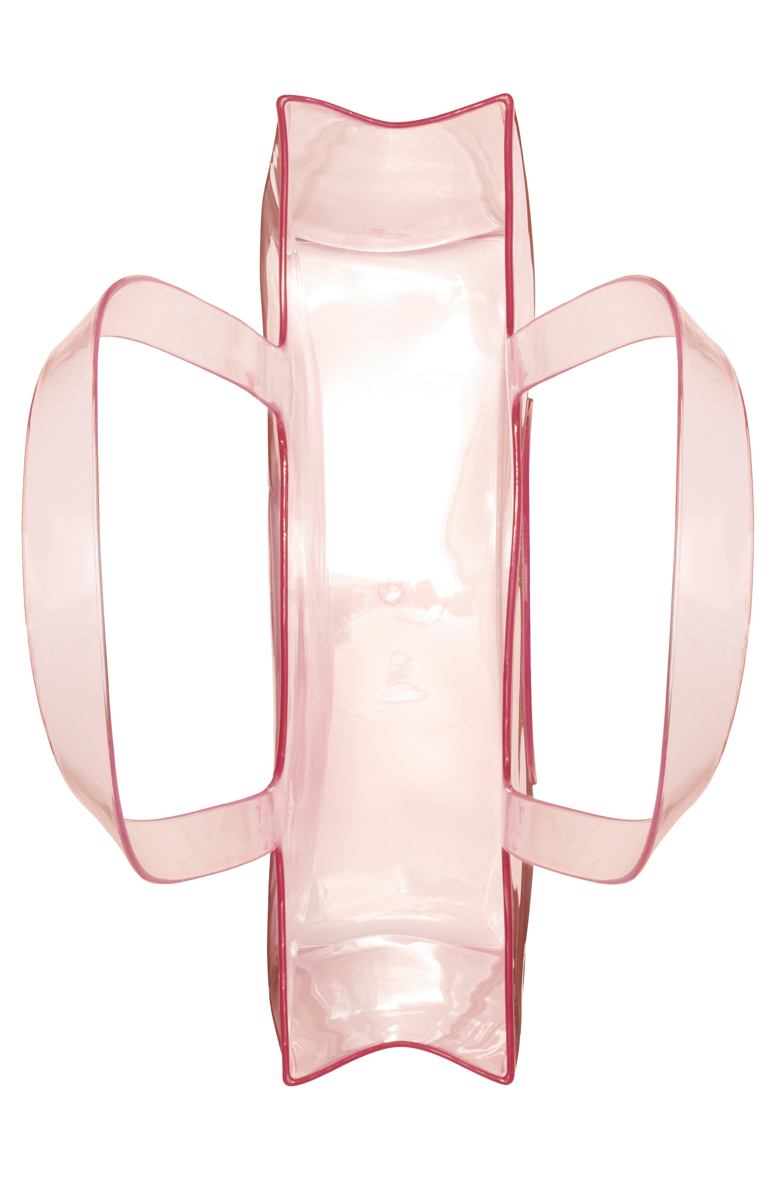Small Ella Clear Tote, Alternate, color, FLAMINGO PINK