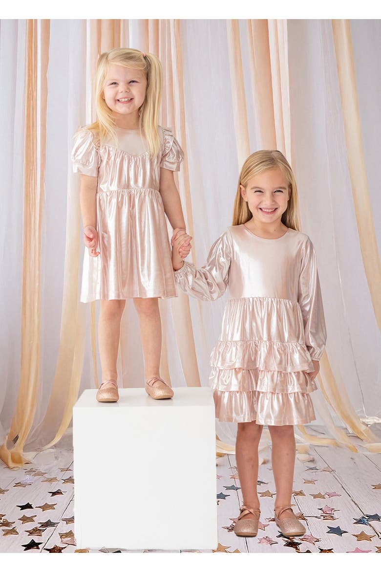 Golden Glow Pink Dress, Alternate, color, Pink