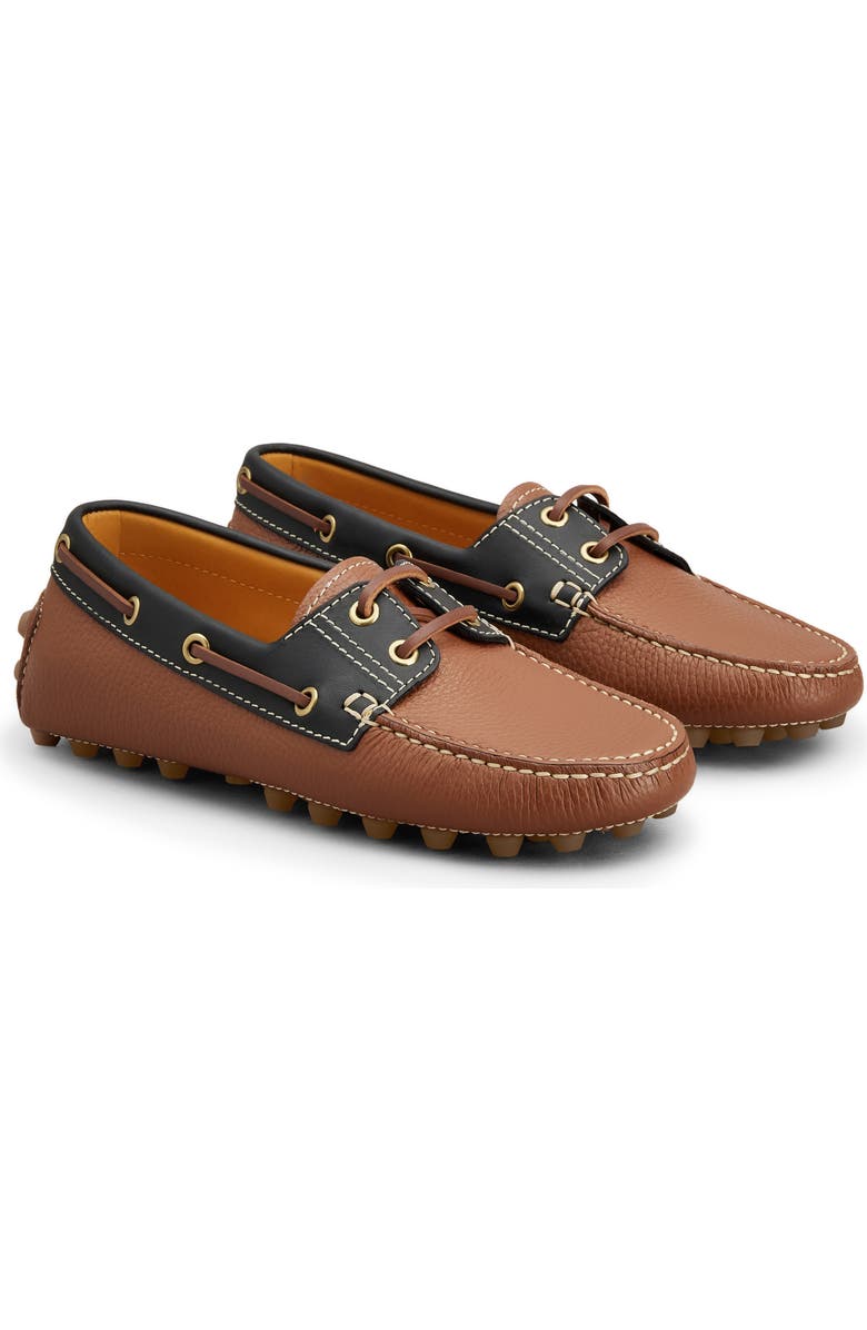 Tod's Gommino Boat Shoe, Main, color, Cuoio Sc Nero