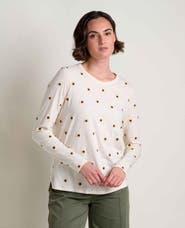 Toad & Co Primo Long Sleeve Embroidered Crew