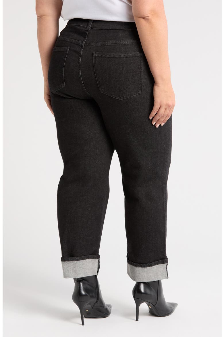 Stevie Cuff Jeans, Alternate, color, BLACK SELVEDGE
