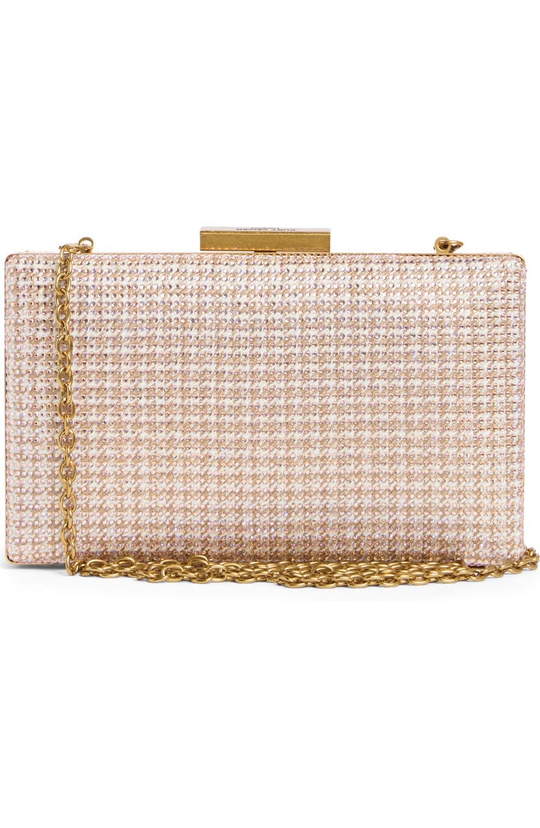 Kurt Geiger London Crystal Box Clutch, Alternate, color, Beige Comb