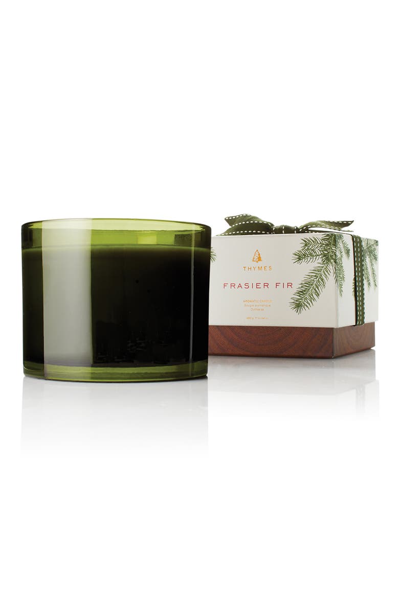 Frasier Fir Green 3-Wick Candle, Main, color, GREEN
