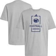 adidas Men's adidas Gray Penn State Nittany Lions Football Cotton T-Shirt