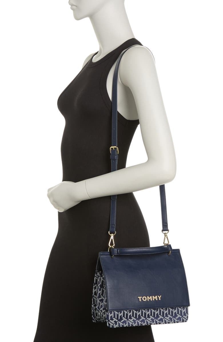 Tommy Hilfiger Nathalie Faux Leather Satchel Bag, Alternate, color,