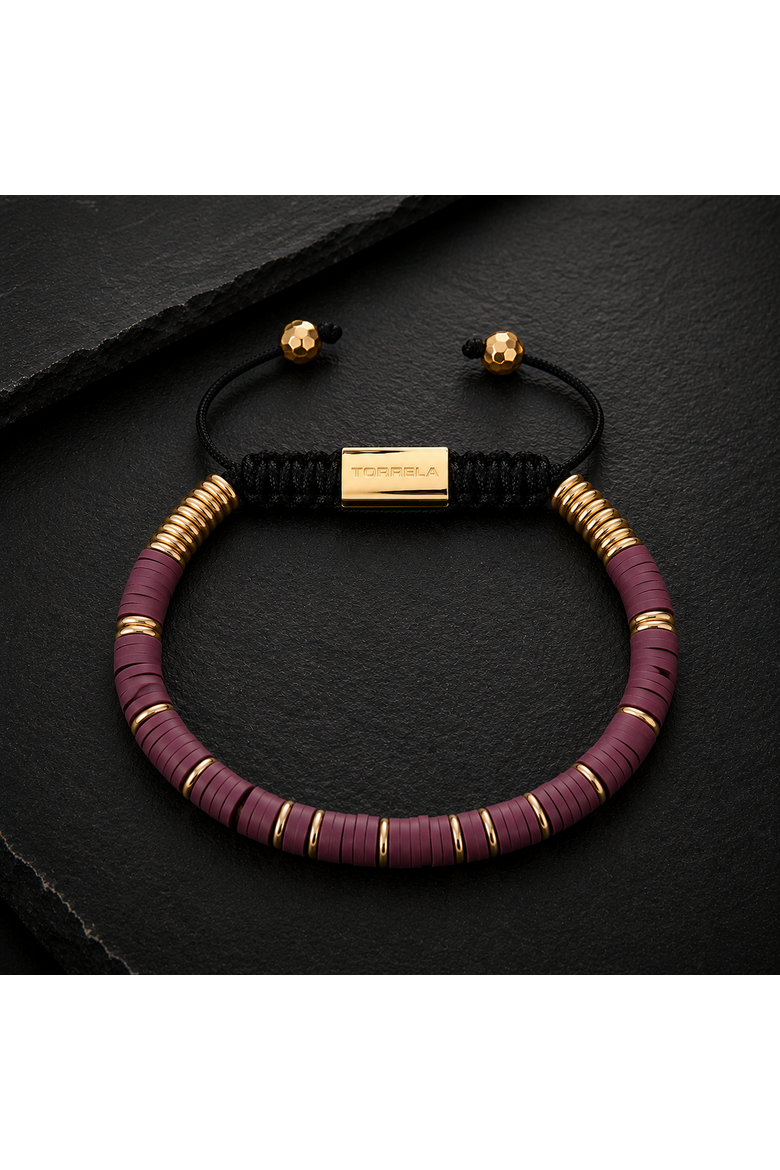 Purple Gold Beaded Bracelet, Alternate, color, Purple Gold