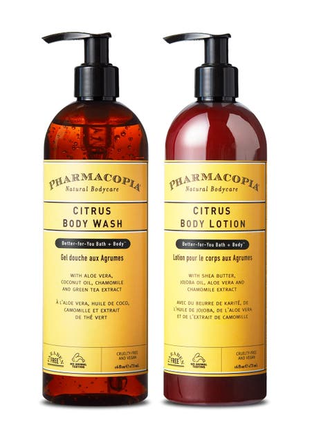 Citrus Body Wash and Lotion Bundle - Energizing Aromatherapy