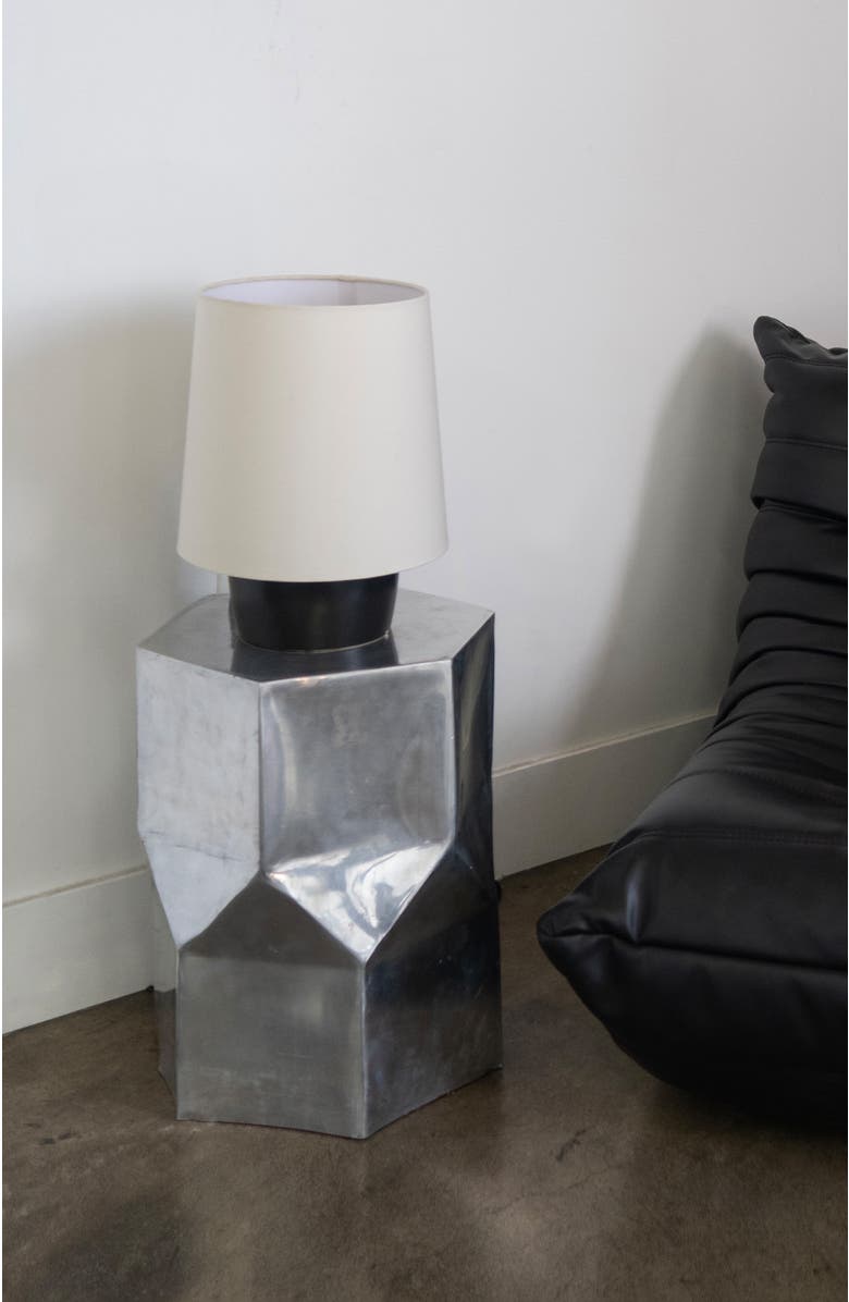 Brightech Dan 14" LED Classic Table Lamp with Cream Tapered Drum Shade and Heavy Ceramic Base, Bulb Included, Alternate, color, Classic Black