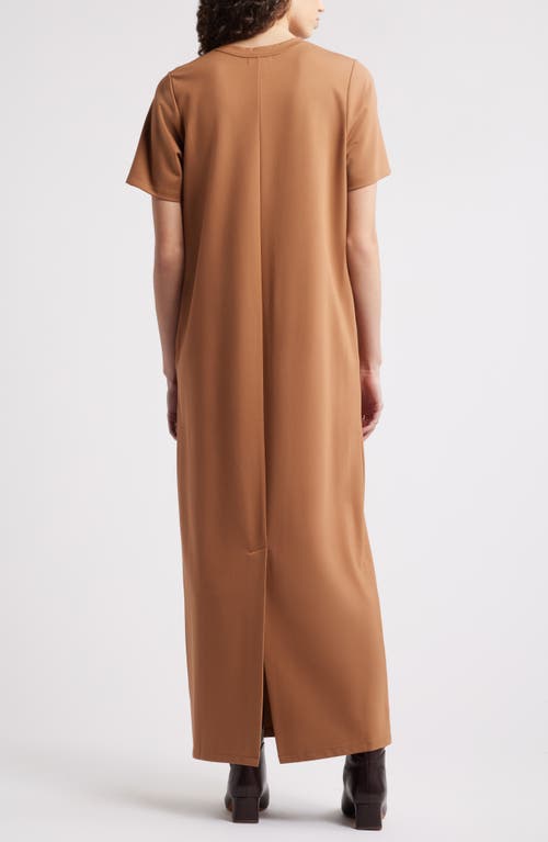 Nordstrom Ponte Maxi Dress In Tan Thrush