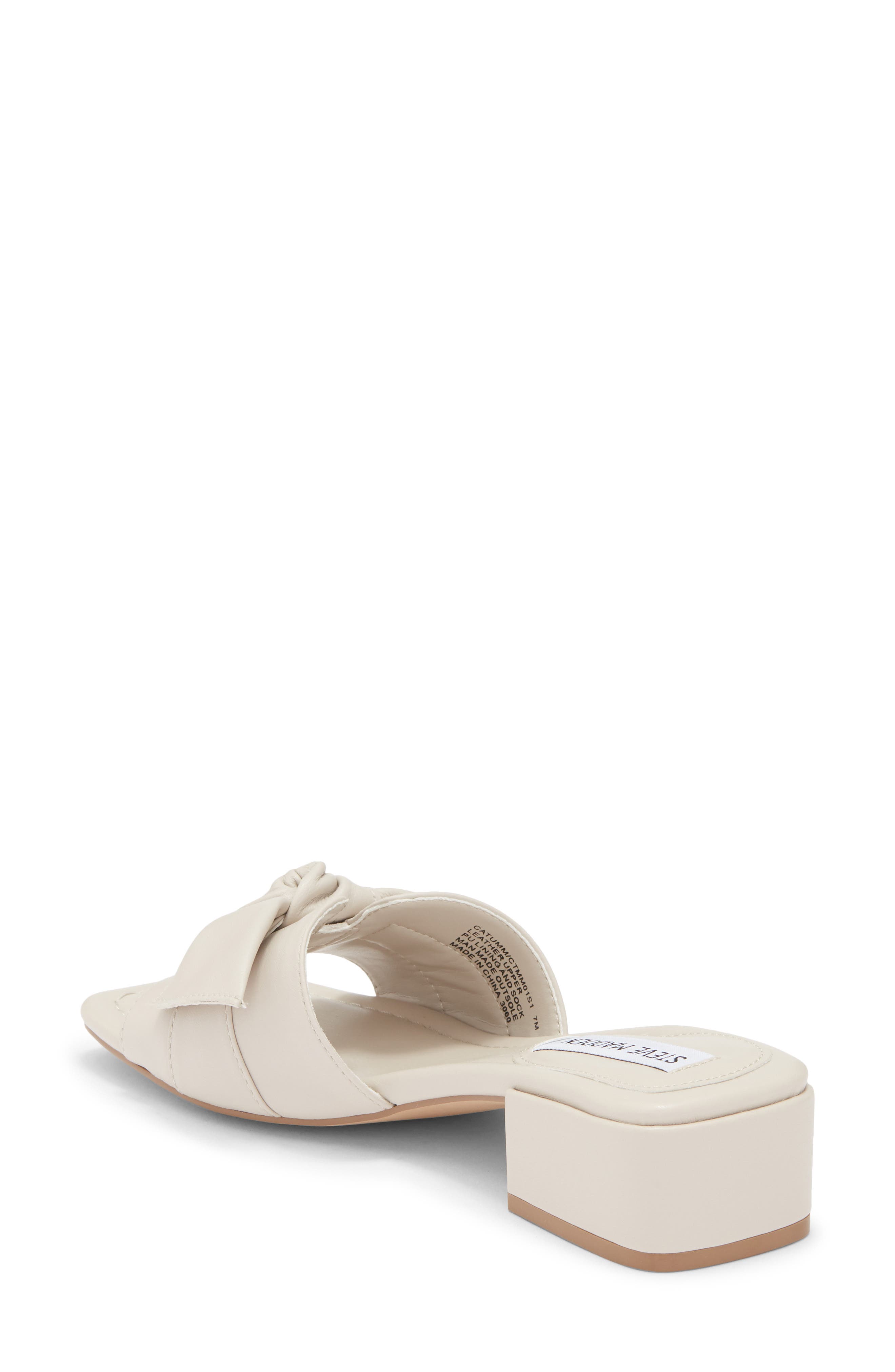 Catumm Bow Slide Sandal, Alternate, color, BONE