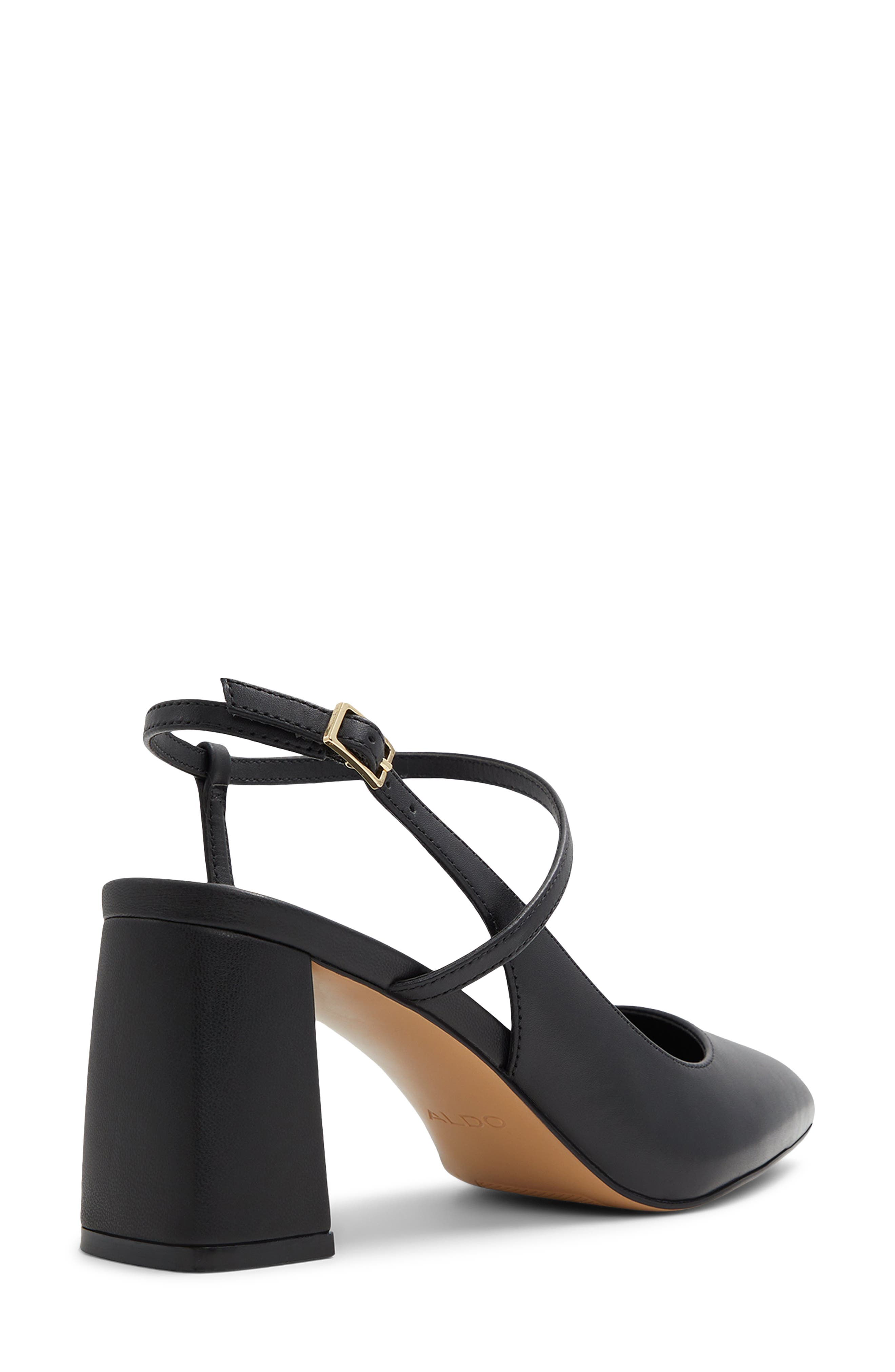 ALDO Laura Block Heel Strappy Pump, Alternate, color, Black