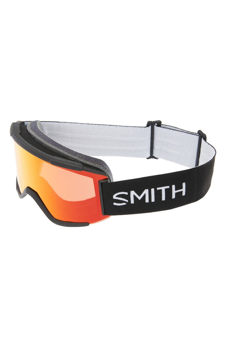 Smith Squad XL 185mm Snow Goggles, Alternate, color, Black/ Everyday Red Mirror
