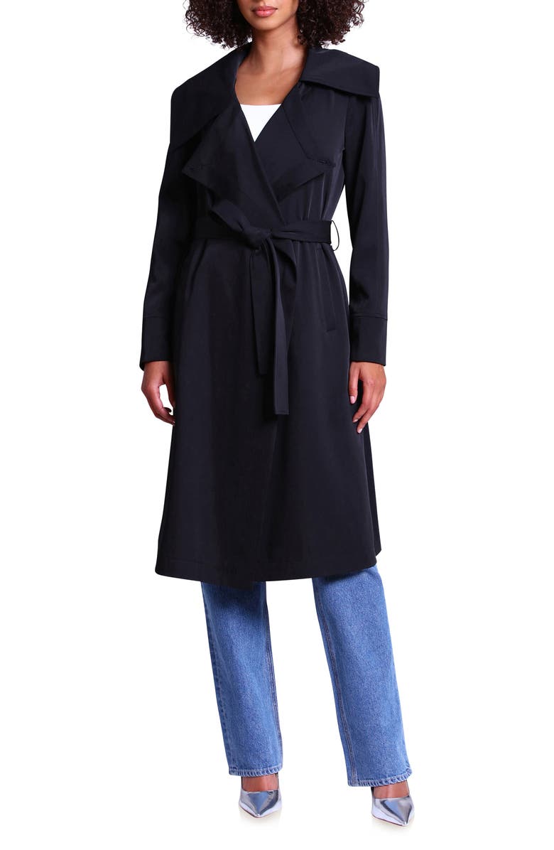 Avec Les Filles Drape Trench Coat, Alternate, color,