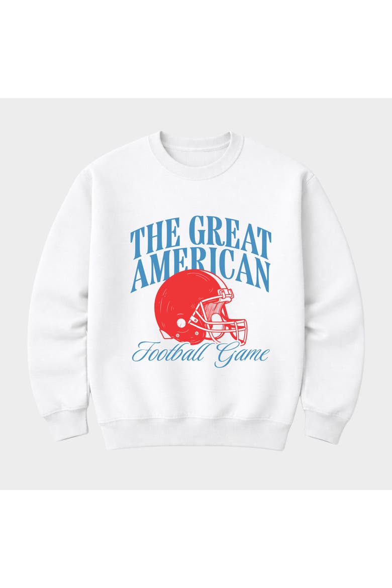 The Great American Football Game Sweatshirt, Alternate, color, White