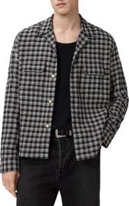AllSaints Horton Plaid Cotton Button-Up Shirt