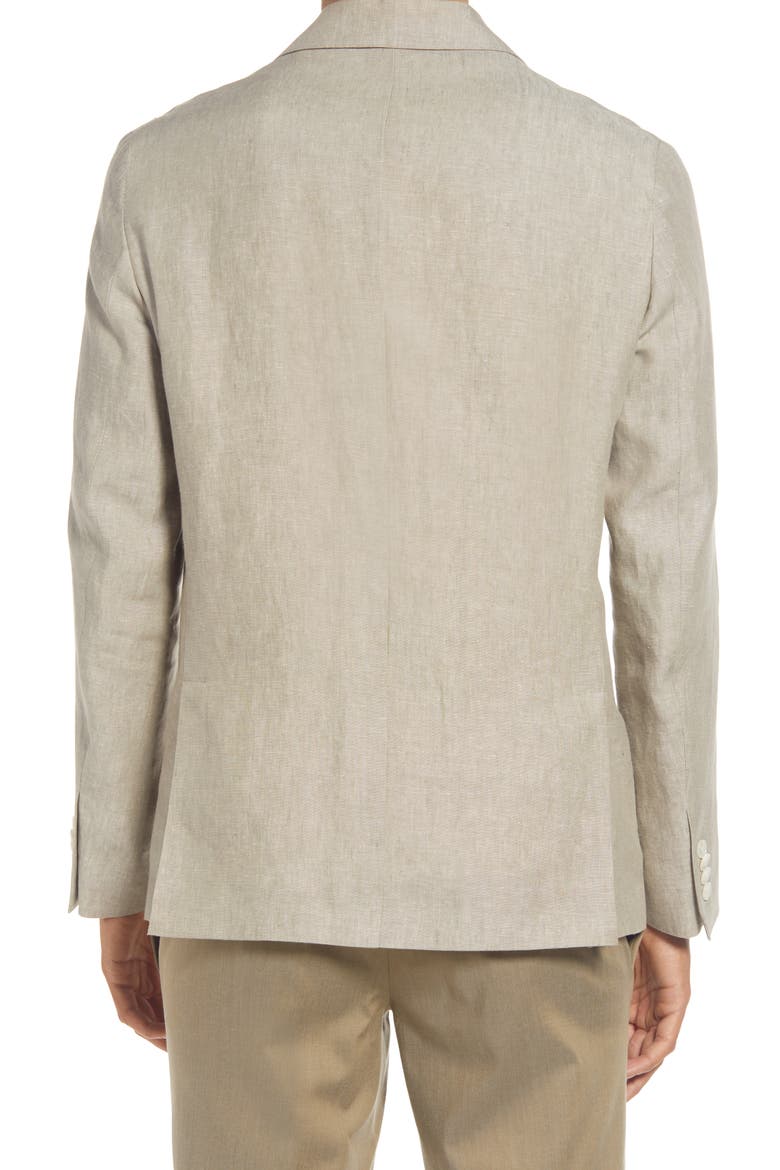 Tom Trim Fit Solid Linen Blazer, Alternate, color, TAN