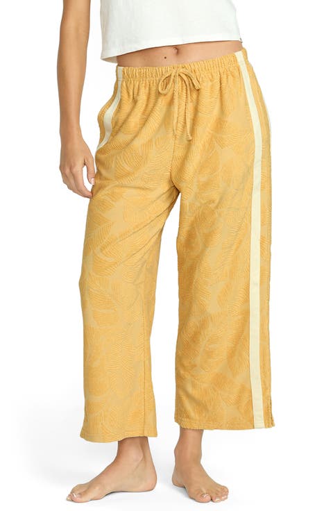 Sun Palm Jacquard Terry Pants