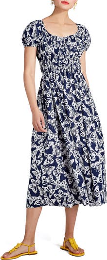 Spade Spring Flight Square Kate Spade New York spring flight butterfly print stretch cotton poplin ...