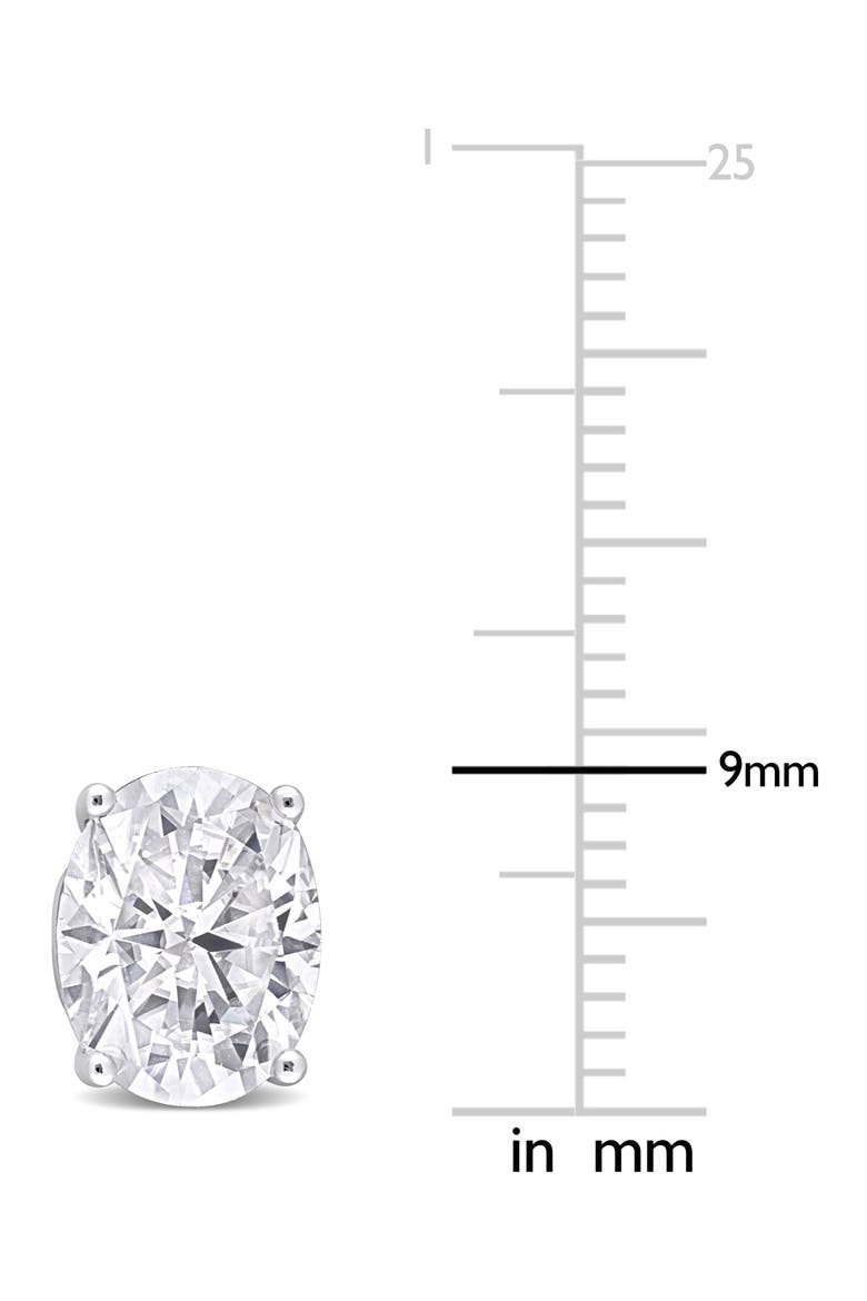 Oval Lab Grown Moissanite Stud Earrings, Alternate, color, SILVER