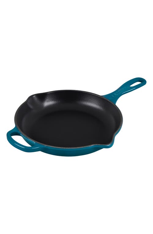 Le Creuset Signature 9-Inch Enamel Cast Iron Skillet in Deep Teal 