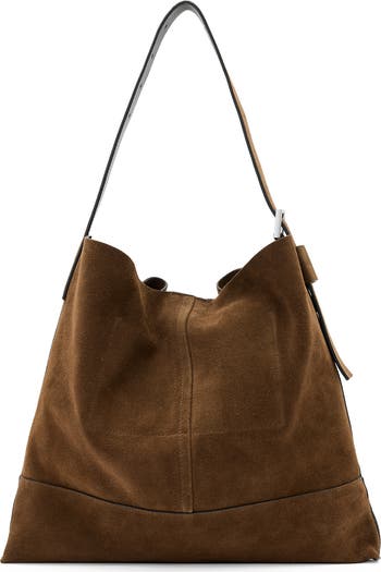 Medium Asha Suede Hobo Bag