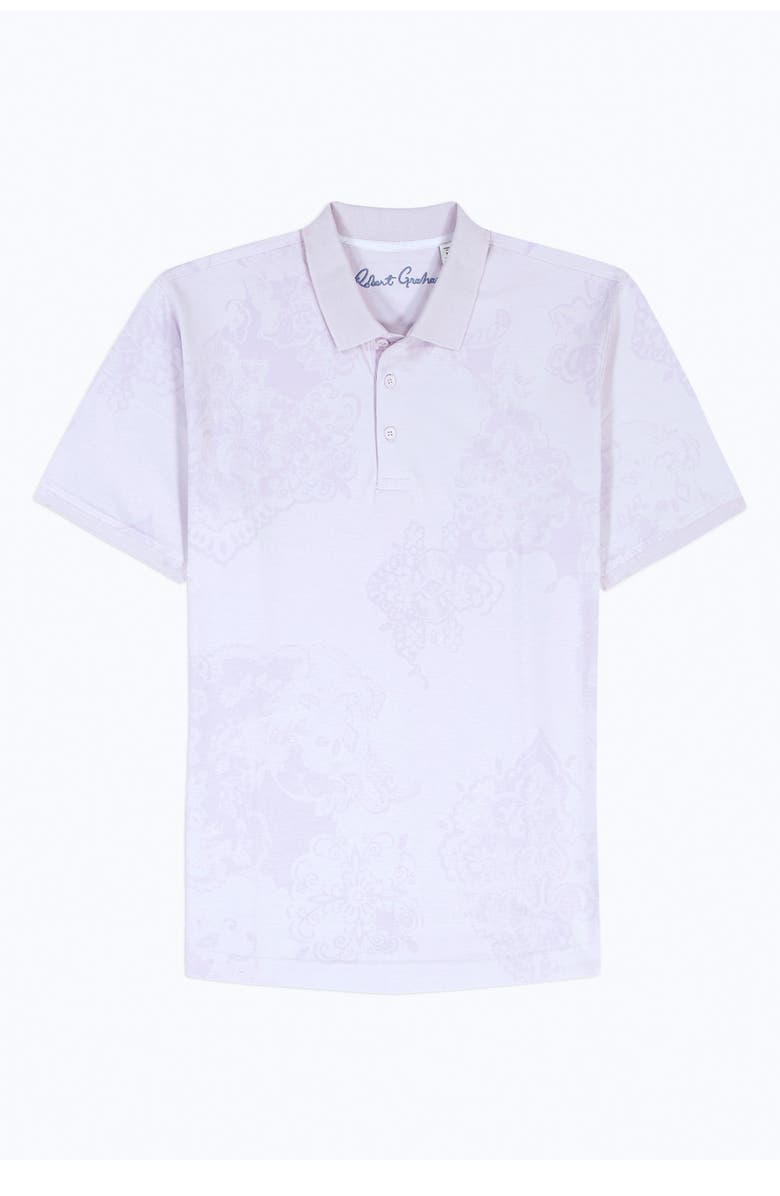 Robert Graham Linford Cotton Polo, Alternate, color, Lilac