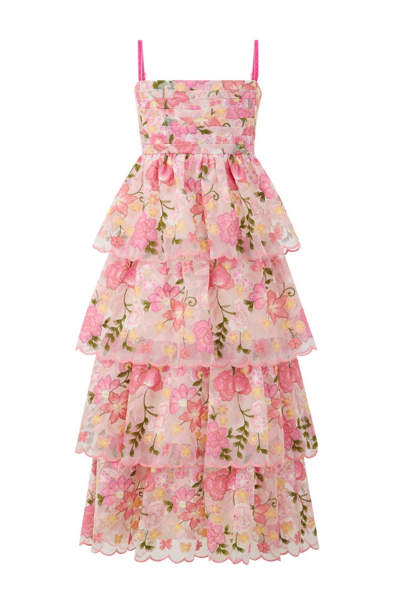 Marlo Kids Avery Embroidered Maxi Dress, Main, color, Floral
